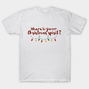 Fun Christmas Spirit Apparel T-Shirt